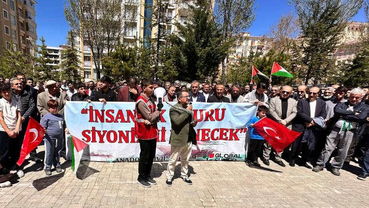 Haydut İsrail'in Küresel Sumud Filosu'na saldırısı yurdun birçok noktasında protesto edildi